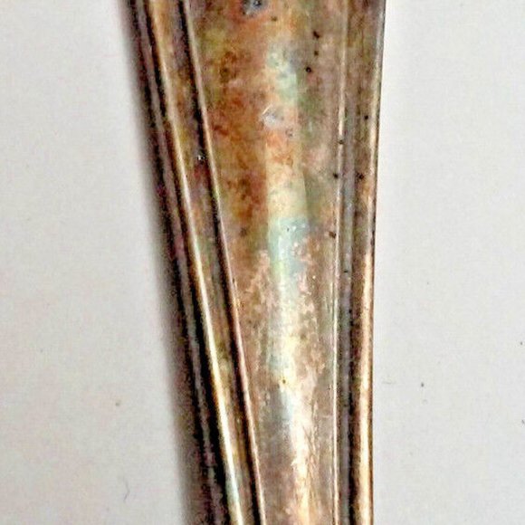 Vintage Lot Of 4 Silver Plated Spoons Need Cleaning 5" to 6" One Is 1847 Rogers - Picture 9 of 10